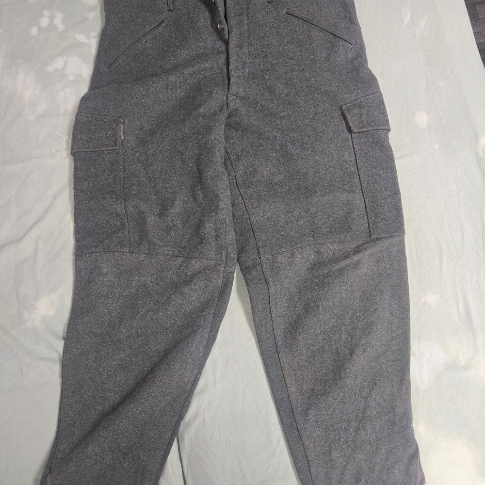 Antique 1940 Military Wool Pant With Suspenders Size 34-36